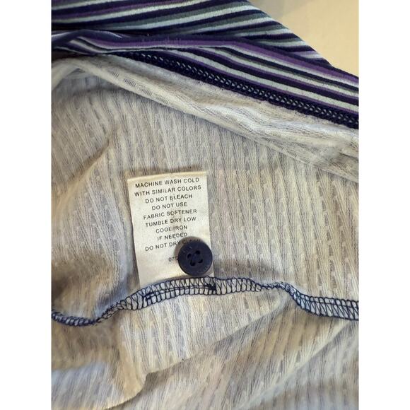 IBKUL Long Sleeve Golf Shirt L – UPF 50+ IceFil Top, Cooling Performance purple - Picture 3 of 4